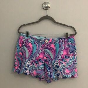 Colorful Paisley Print Shorts